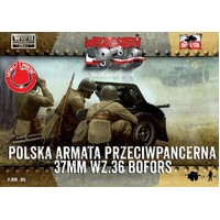 First To Fight 1/72 37mm wz.36 Bofors - polish anti-tank gun Plastic Model Kit