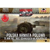 First To Fight 1/72 75mm wz.1897 Schneider on wheels DS. Plastic Model Kit