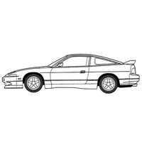 Fujimi 1/24 Nissan 180SX (RPS13) Late Type [Tohge-4] Plastic Model Kit