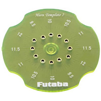 Futaba SX Servo Horn Drill Template 2(9.5mm-12mm) [FUTSXHT2912]