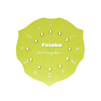 Futaba SX Servo Horn Drill Template 3(15.5mm-21mm) [FUTSXHT31521]