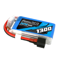 Gens Ace 3S 1300mAh 11.1V 45C Soft Case LiPo Battery (1TO3)