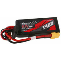 Gens Ace G-Tech 3S 1400mAh 60C 11.1V Soft Pack Lipo Battery (XT60)