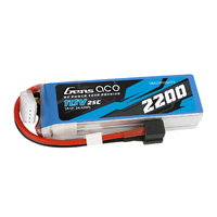 Gens Ace 3S 2200mAh 11.1V 25C Soft Case LiPo Battery (1TO3)