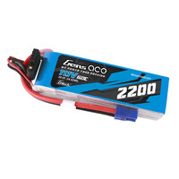 Gens Ace G-Tech 3S 2200mAh 60C 11.1V Soft Pack Lipo Battery (EC3)
