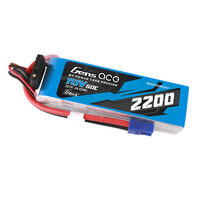 Gens Ace G-Tech 3S 2200mAh 60C 11.1V Soft Pack Lipo Battery (EC3)