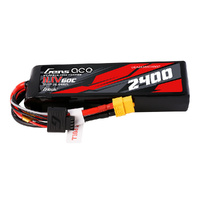 Gens Ace G-Tech 3S 2400mAh 60C 11.4V Soft Pack LiPo Battery (XT60)