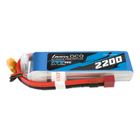 Gens Ace 2S 2200mAh 7.4V 45C Soft Case LiPo Battery (Deans)