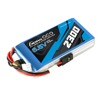 Gens Ace 2S 2300mAh 6.6V TX Soft Case LiPo Battery (JR)