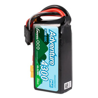 Gens Ace G-Tech 3S Adventure 4300mAh 60C 11.4V Soft Pack Lipo Battery (XT60)