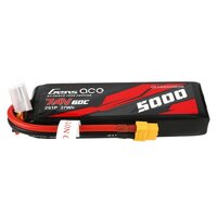 Gens Ace 2S 5000mAh 7.4V 60C Soft Case LiPo Battery (XT60 + TRX adaptor)