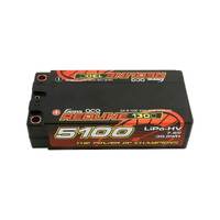 Gens Ace 2S Redline 5100mAh 7.6V 130C Shorty Hardcase/5mm bullet HV LiPo Battery (5.0mm Bullet)