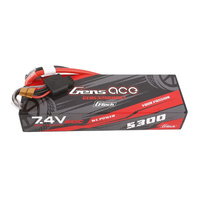 Gens Ace G-Tech 2S 5300mAh 60C 7.4V Hardcase/Hardwired Lipo Battery (Deans)