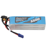 Gens Ace G-Tech 6S 5500mAh 60C 22.2V Soft Pack Lipo Battery (EC5)