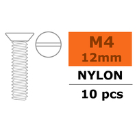 G-Force Flat Head Screw - M4X12 - Nylon (5)