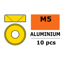 G-Force Aluminium Washer - for M5 Flat Head Screws - OD=12mm - Gold (10)