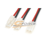 *DISC* Use GF-1321-040G-Force Power Y-Lead - Serial - Tamiya - 14AWG Silicone Wire - 12cm (1)