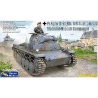 Gecko 1/16 Pz.kpfw II (Sd.Kfz. 121) Ausf. c A-B-C Modified (French Campaign) Plastic Model Kit