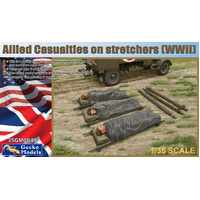 Gecko 1/35 Allied Casualties On Stretchers (WWII) Plastic Model Kit