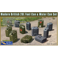 Gecko 1/35 Modern British 20L Fuel Can & Water Can Set Plastic Model Kit