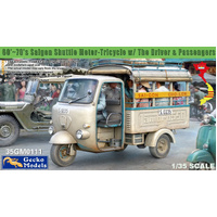 Gecko 1/35 60'~70's Saigon Shuttle Motor-Tricycle Plastic Model Kit