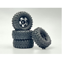 Hobby Plus 1.2inch Mudder Tire Set (60mm) Comp Compound