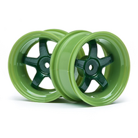 HPI Work Meister S1 Wheel Green (6mm Offset/2Pcs) [111091]