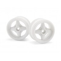 HPI 3900 MX60 4 SPOKE WHEEL WHITE (0MM OFFSET/2PC)