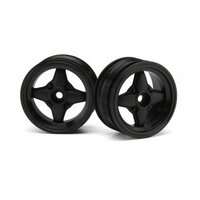 HPI 3901 Mx60 4 Spoke Wheel Black (0mm Offset/2Pcs)