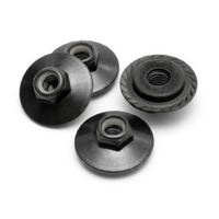 HPI Flanged Lock Nut M5X8mm (Black/4Pcs) [Z680]