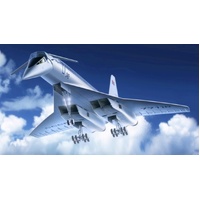 ICM 1/144 Tupolev-144 Soviet Supersonic Passenger Aircraft Plastic Model Kit