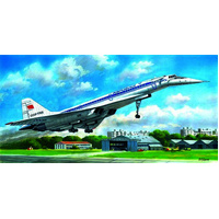 ICM 1/144 Tupolev-144D Soviet Supersonic Passenger Aircraft Plastic Model Kit