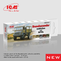 ICM Acrylic Paint Set: Bundeswehr vehicles and AFVs - 6 Colours