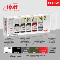 ICM Acrylic Paint Set: TRY ME  - 6 Colours