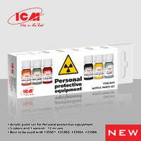 ICM Acrylic Paint Set: Personal protective equipment - 6 Colours