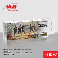 ICM Acrylic Paint Set: WWI German infantry - 6 Colours