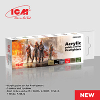 ICM Acrylic Paint Set: Firefighters - 6 Colours