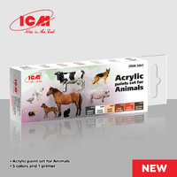ICM Acrylic Paint Set: Animals - 6 Colours