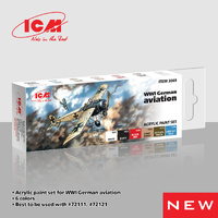 ICM Acrylic Paint Set: WWI German aviations  - 6 Colours