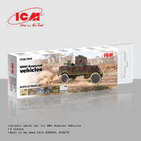 ICM Acrylic Paint Set: WWI Armored vehicles  - 6 Colours
