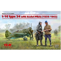 ICM 1/32 I-16 type 24 with Soviet Pilots (1939-1942) Plastic Model Kit
