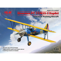 ICM 1/32 Stearman PT-17/N2S-3 Kaydet American Training Aircraft Plastic Model Kit