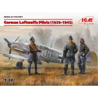 ICM 1/32 German Luftwaffe Pilots (1939-1945) (3 Figures) Plastic Model Kit