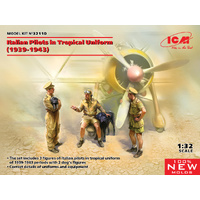 ICM 1/32 Italian Pilots in Tropical Uniform (1939-1943) Plastic Model Kit