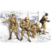 ICM 1/35 British Infantry (1917-1918) (4 Figures - 1 officer 3 soldiers) Plastic Model Kit