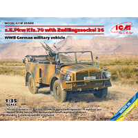 ICM 1/35 s.E.Pkw Kfz.70 with Zwillingssockel 36 WWII German Military Vehicle Plastic Model Kit