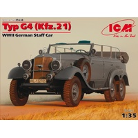 ICM 1/35 Typ G4 (Kfz.21) WWII German Staff Car Plastic Model Kit