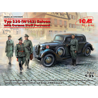 ICM 1/35 Typ 320 (W142) Saloon with German Staff Personnel Plastic Model Kit