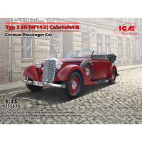ICM 1/35 Typ 320 (W142) Cabriolet B German Passenger Car Plastic Model Kit