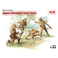 ICM 1/35 Japan Infantry (1942-1945) (4 Figures) Plastic Model Kit